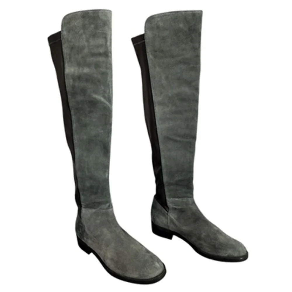 Blondo Over the Knee Boots sz 9M Women Gray Suede Waterproof Riding Equestrian